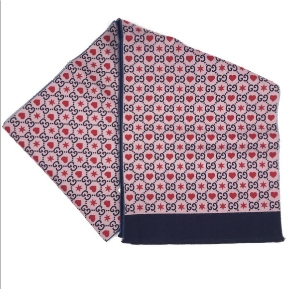 ♥️Great Valentine's Day 💝 GUCCI GG & heart scarf ❤️⭐️ - Picture 6 of 12